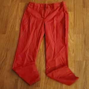 Nic + Zoe Women's Red Twill Pants - Size 8